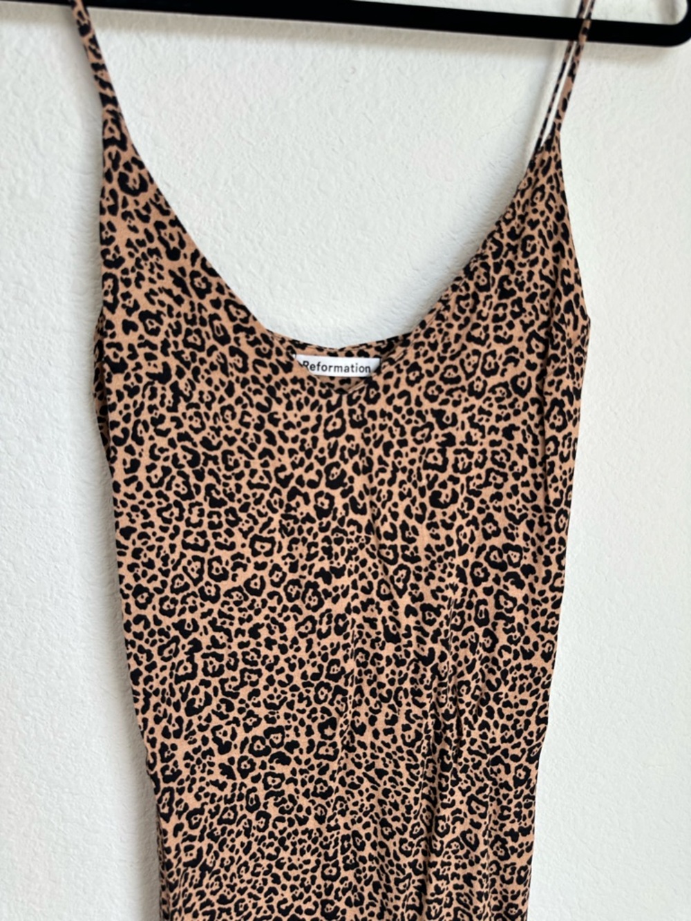 Reformation Marlowe Dress Bengal Leopard Animal print side slit Small‎ - Picture 8 of 16